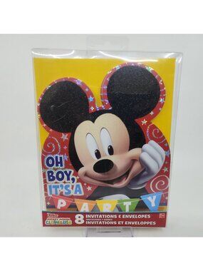Disney Mickey Mouse Clubhouse Birthday Party Invitations & Envelopes 8-Count